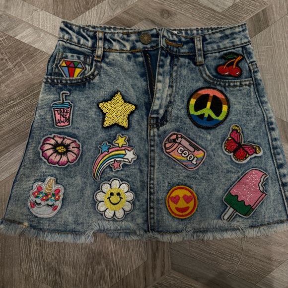 Denim Patchwork Skirt Lola and the boys - Picture 1 of 3